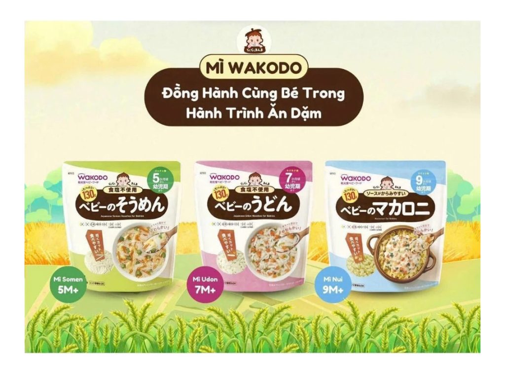 Mì ăn dặm Udon Wakodo 7M+: Đánh giá chi tiết thành phần tách muối và kết cấu sợi mì - Product Image