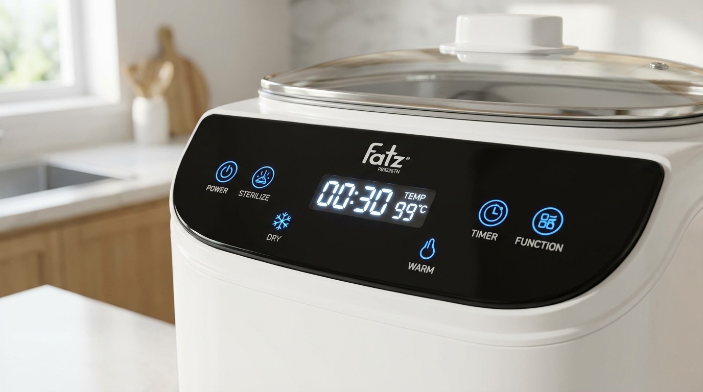 vị trí nút cảm ứng và màn hình LED trên máy Fatz Quick 9 FB3526TN